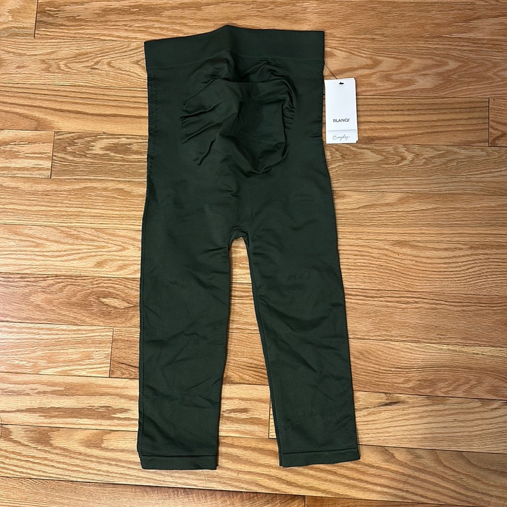 Dark green maternity leggings